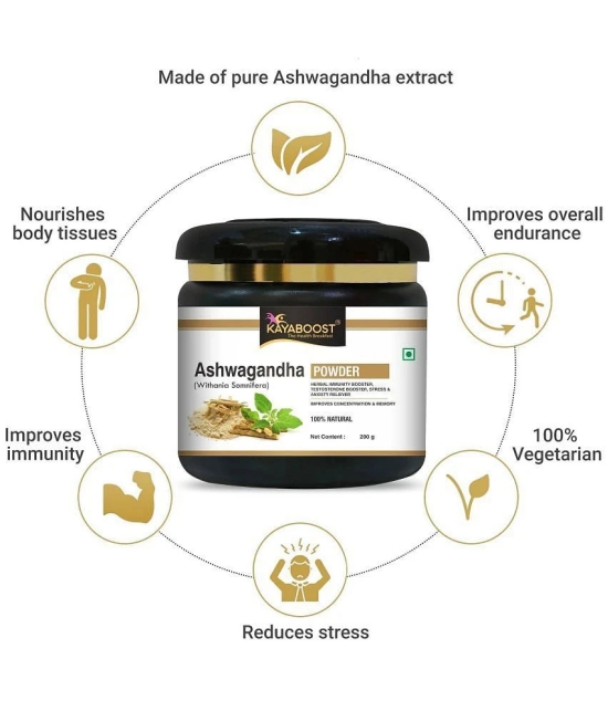 KAYABOOST Organic Ashwagandha Powder - 200 g, Pack of 2 (400 g)