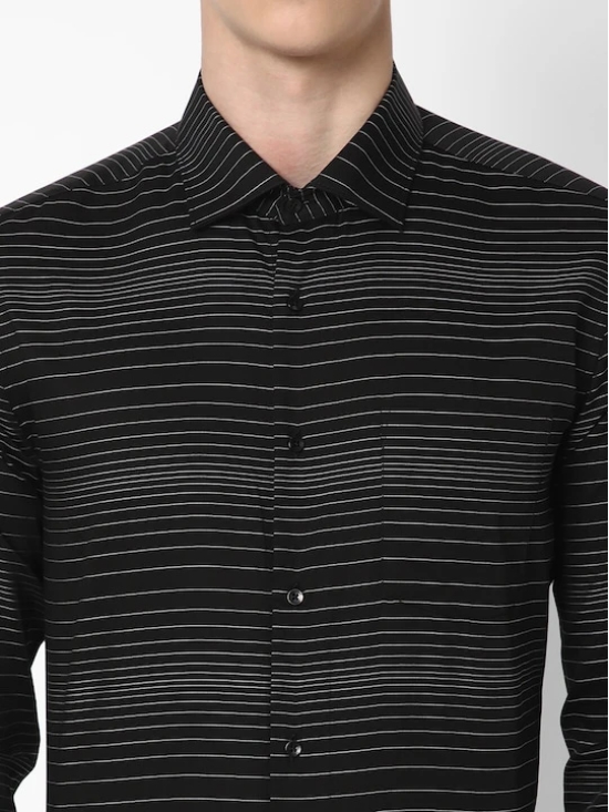 Premium Slim Fit Horizontal Striped Cotton Formal Shirt