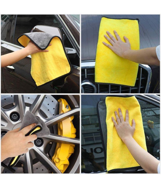 THRIFTKART - Multicolor 800 GSM Microfiber Cloth For Automobile ( Pack of 1 )