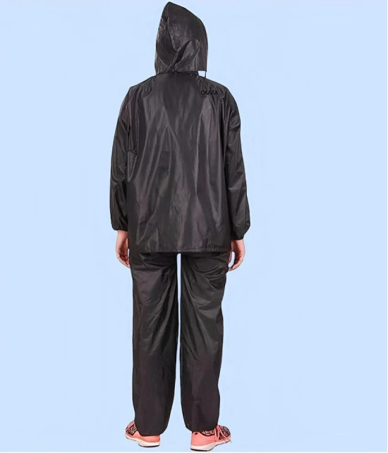 PPTHEFASHIONHUB Long Raincoat - Black - None