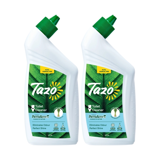 Tazo Chemical Free Toilet Cleaner with Lemongrass, 475 ml - Pack of 2