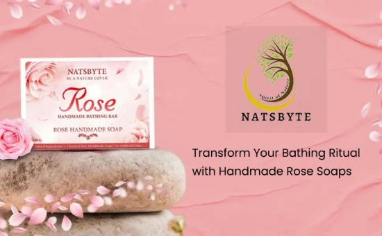 Pure Organic Handmade Soap Rose for Bath (120 g)