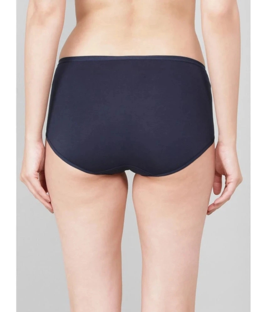 Jockey 1809 Women Full Coverage Micro Modal Elastane High Waist Full Brief - Classic Navy - None