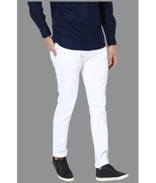 x20 - White Denim Skinny Fit Mens Jeans ( Pack of 1 ) - None