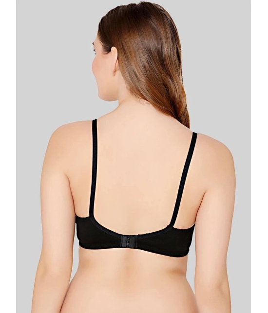 Bodycare Black Cotton Blend Lightly Padded Womens Everyday Bra ( Pack of 2 ) - None