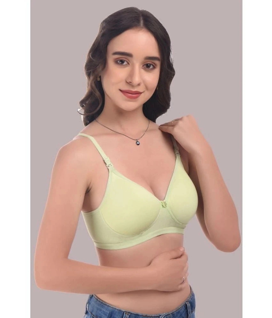 Elina - Green Cotton Heavily Padded Womens Plunge Bra ( Pack of 1 ) - None