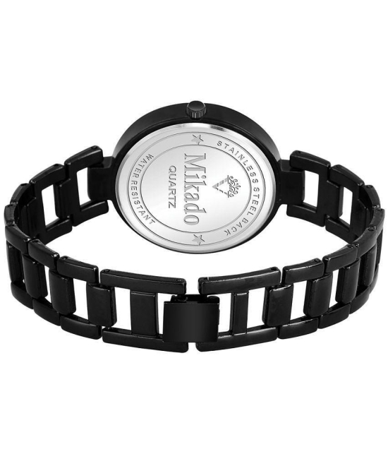 Mikado - Black Metal Analog Womens Watch