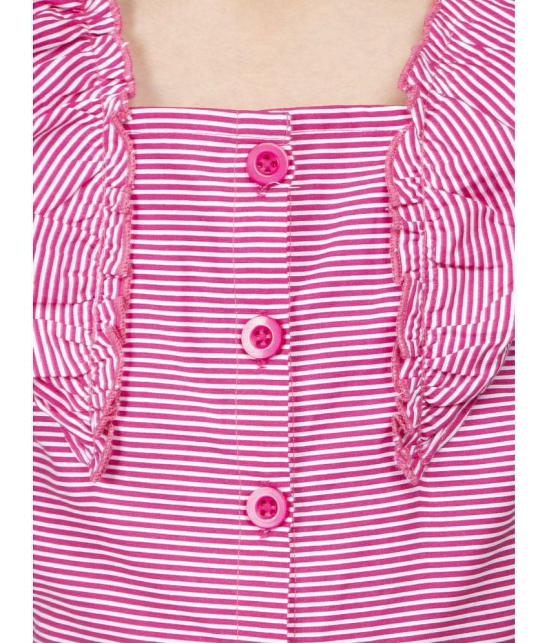 Naughty Ninos - Pink Cotton Girls Jumpsuit ( Pack of 1 ) - None