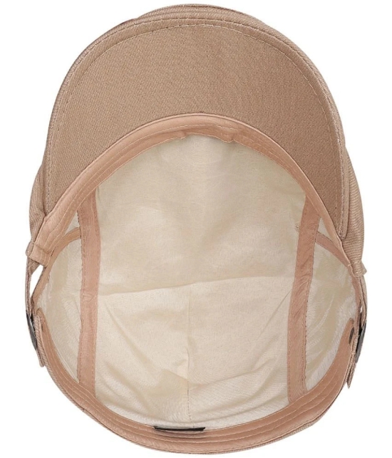 Zacharias Beige Cotton Mens Cap ( Pack of 1 ) - Beige