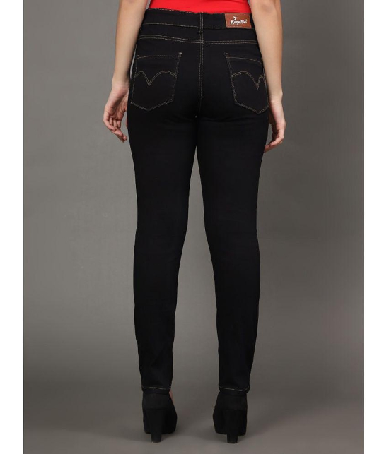 AngelFab - Black Denim Skinny Fit Women''s Jeans ( Pack of 1 ) - None