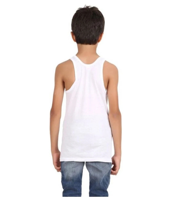 HAP KING Vest For Boys White(Pack Of 5) - 5 Years