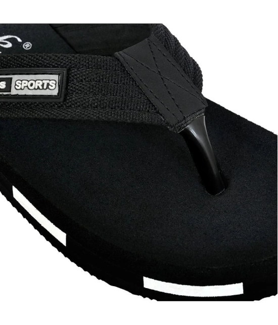 Altek Black Mens Massage Flip Flop - None