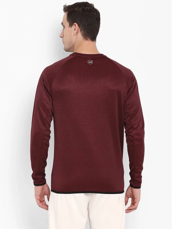 Alcis Maroon Polyester Fleece Sweatshirt Single Pack - XL