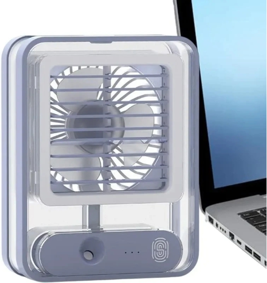 Small Personal Desk Fan with Mist Spray