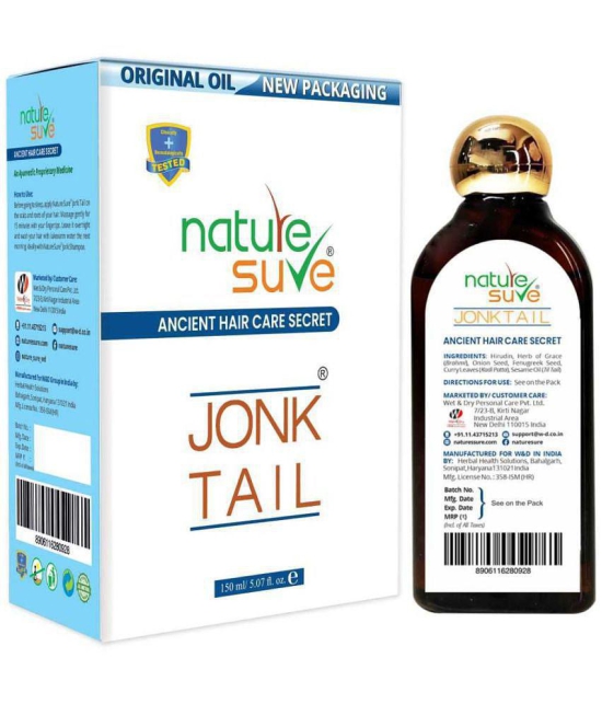 Nature Sure Jonk Tail (Leech Oil) for Hair Problems in Men & Women - 1 Pack (150ml)