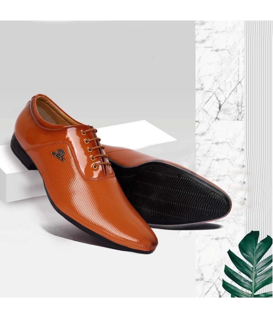 Aadi Tan Mens Oxford Formal Shoes - None