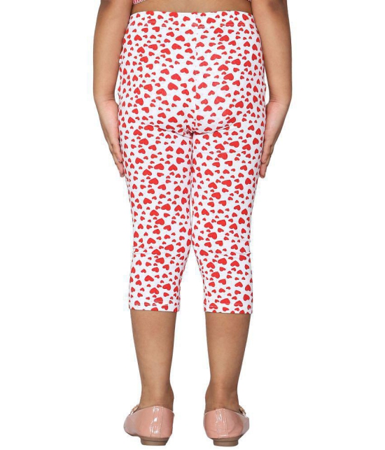 2K KIDS Capri Leggings For Girls |All Over Printed |Viscose Blend  (Red Heart::Butterfly,13 Years - 14 Years) - Pack Of 2 (2KGLCVAOP_2C_RH_BF_1314Y) - None