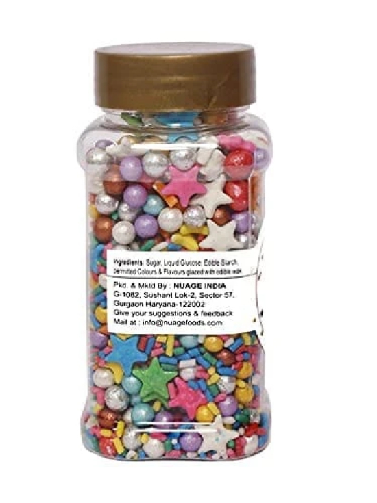 foodfrillz Party Mix, 125 g | Sugar Sprinkles for cake decoration