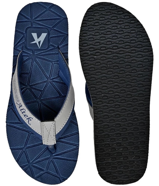 Altek - Blue Mens Thong Flip Flop - None