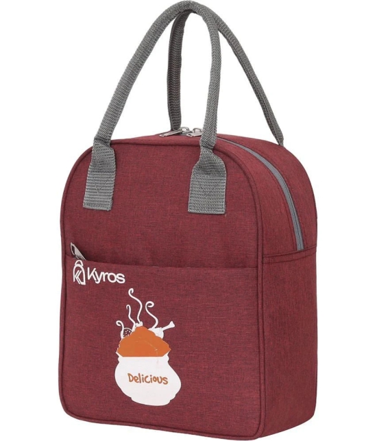 Kyros Maroon Polyester Lunch Bag Pack of 1 - Maroon