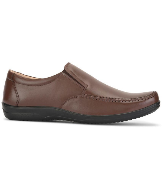 Fentacia - Brown Men's Slip On Formal Shoes - None