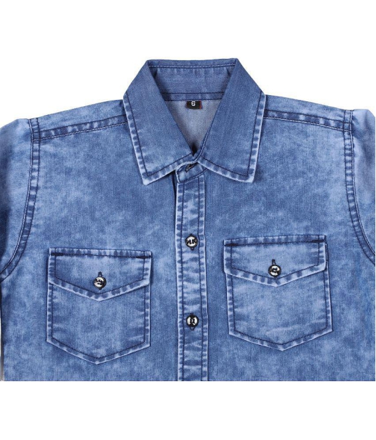 Kids Denim Full sleeves Shirt - None