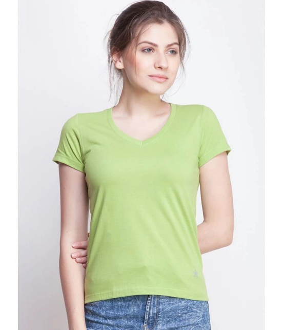 Dollar Missy Cotton Green T-Shirts - Single - None