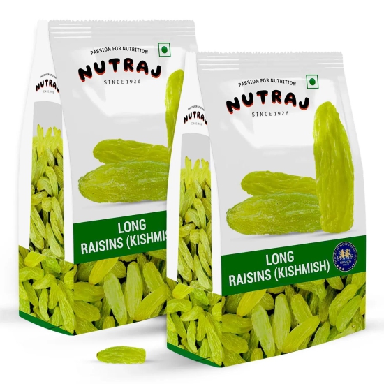 Nutraj Long Raisin (Kismis) 500gm 500g (Pack of 2)