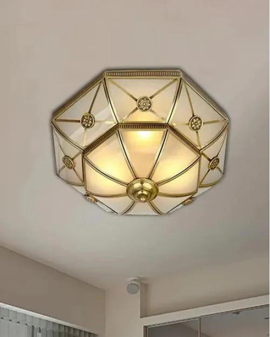 Hdc Flush Mount Traditional Curved Ceiling Light