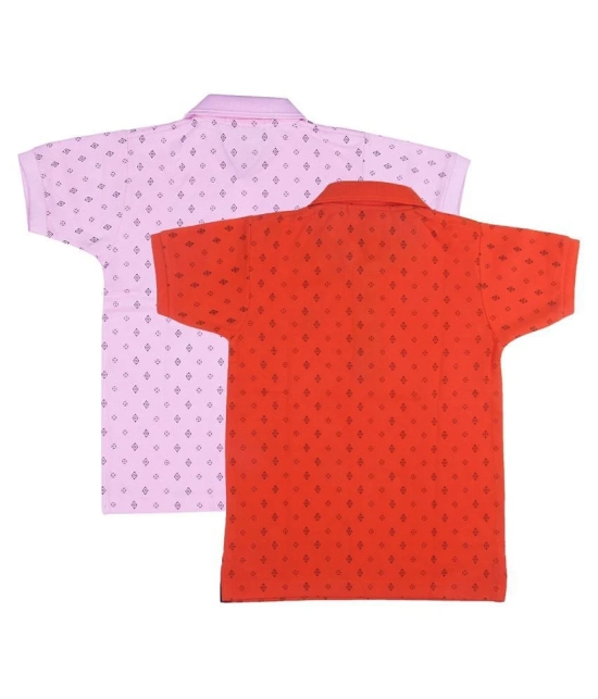 Neuvin Printed Cotton Polo T Shirts for Boys (Pack of 2) - None