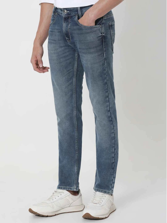 Blue Grey Super Slim Fit Denim Deluxe Stretch Jeans