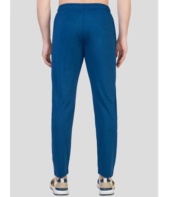 Zeffit - Blue Lycra Mens Trackpants ( Pack of 1 ) - None