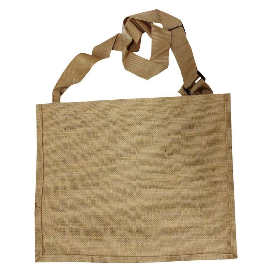 Garvi Gurjari (A Gujarat Govt Enterprise Handmade Jute Laptop Bag - Beige and Burgundy(GGCSJLB03)