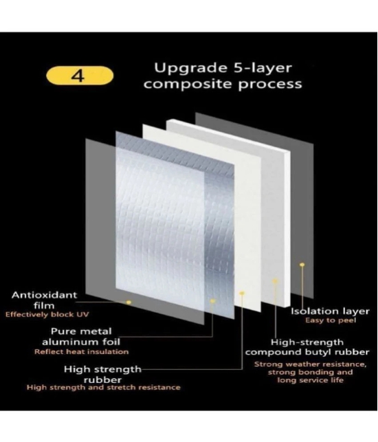 Leakage Repair Waterproof Tape for Pipe Leakage Roof Water Leakage Solution Alum - Silver Single Sided Duct Tape ( Pack of 1 ) - Silver