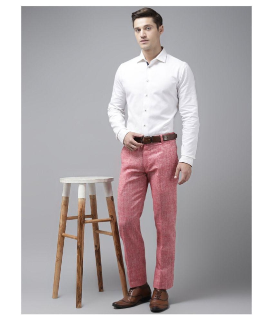 Hangup Red Regular -Fit Trousers - None