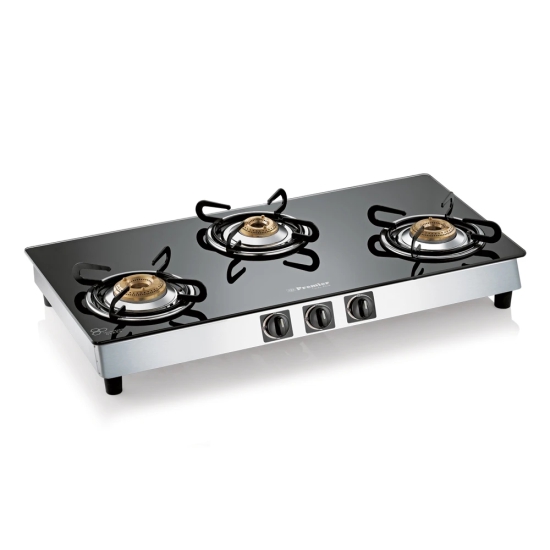 Premier Trendy Black Glass Top LPG Stove 3 Burner Manual 3GX