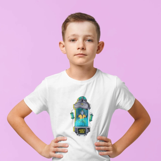 Filmkraft Official Jaadu World Kids T-shirt-White / 10-12 Years