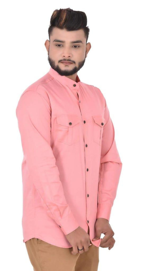 Cotton Solid Full Sleeves Regular Shirts for Casual Use