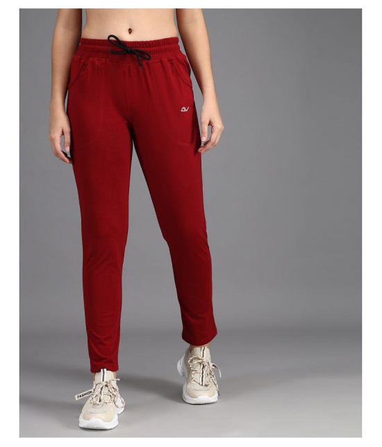 Addyvero - Red Cotton Blend Womens Running Trackpants ( Pack of 1 ) - 30