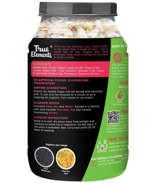 True Elements No Added Sugar Muesli 1000 gm