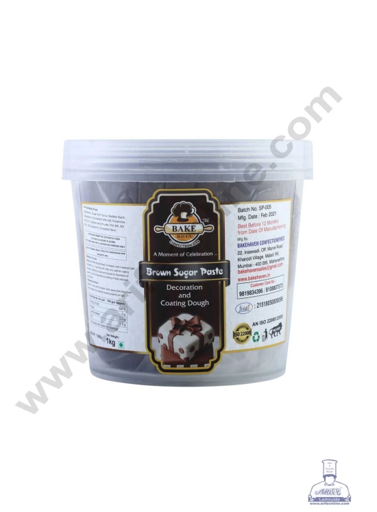 Bake Haven Sugar Paste 1 Kg - Brown