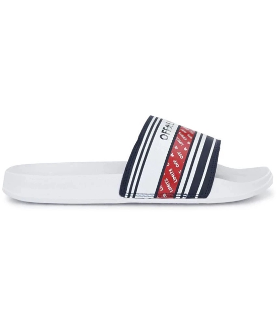 OFF LIMITS - White Mens Slide Flip Flop - None