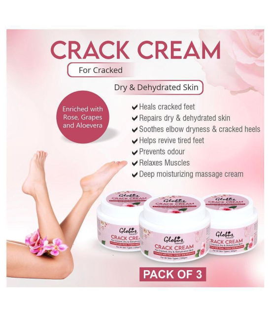 Globus Naturals Hand, Crack Heels & Foot Cream ( 100 g ) Pack of 3