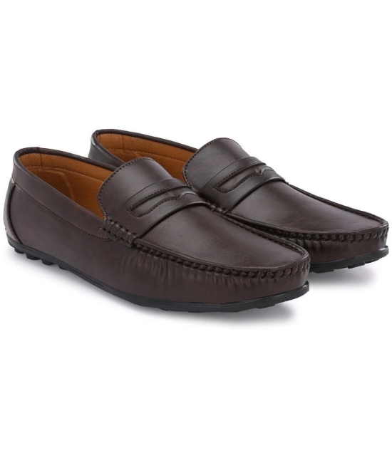 Leeport - Brown Mens Slip on - 10