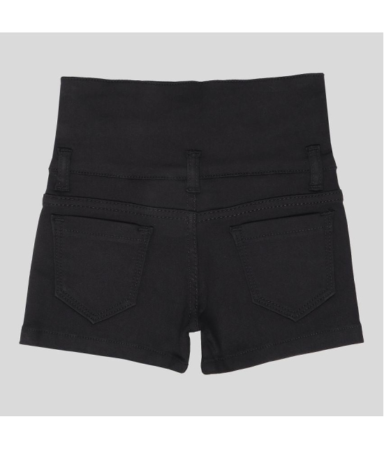 Arshia Fashions - Black Denim Girls Hot Pants ( Pack of 1 ) - None