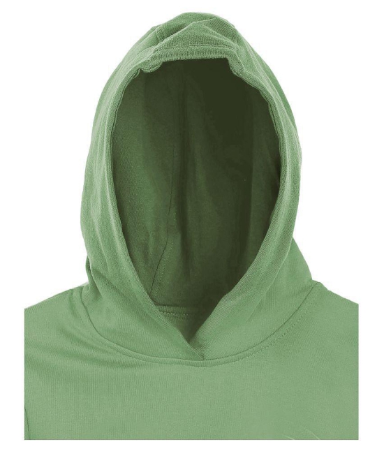 Naughty Ninos Girls Green Printed Hooded Sweatshirts - None