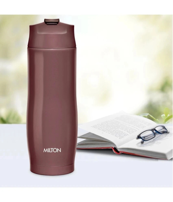 Milton Revive Stainless Steel Flask, 480ml/68mm, Brown - Brown