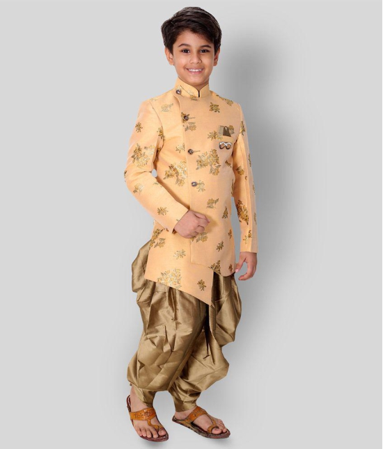 Fourfolds Ethnic Wear Indo Western and Dhoti set for Kids and Boys_FE604 - None