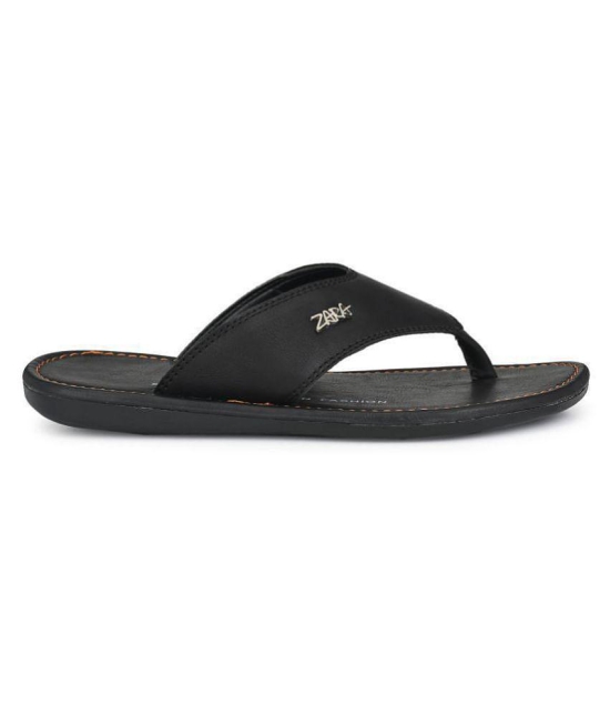 Leeport Black Flip Flops - 8