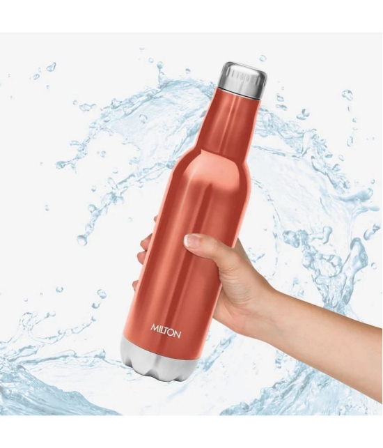 Milton Themosteel Pride 600 Bottle for (Hot & Cold) Beverage - Red - Rose Gold